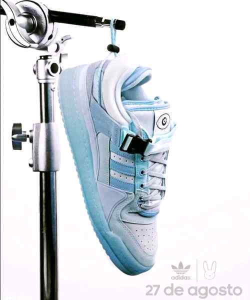 Adidass Fourm Bad Bunny TINT BLUE