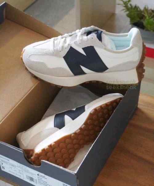 Neww Balance 327 White Navy 5077