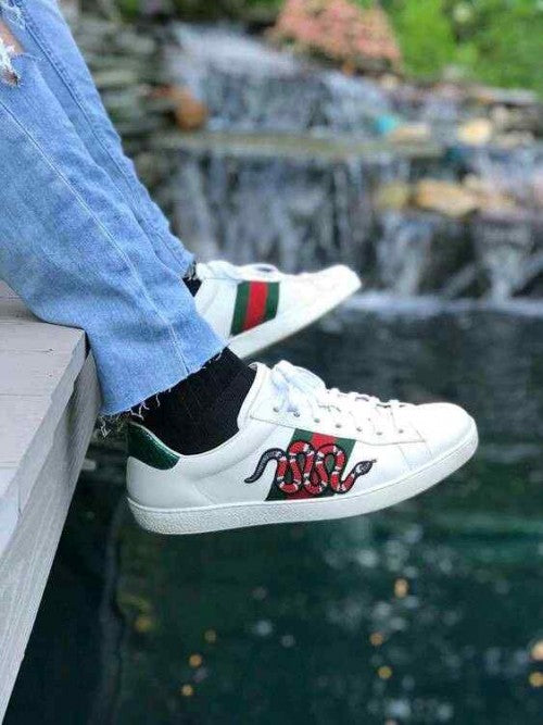 Guccii Aces Trainers Snake