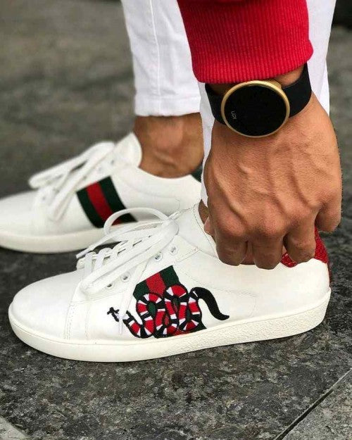 Guccii Aces Trainers Snake