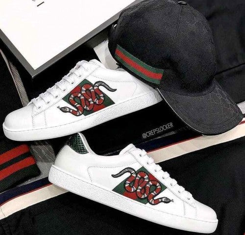Guccii Aces Trainers Snake