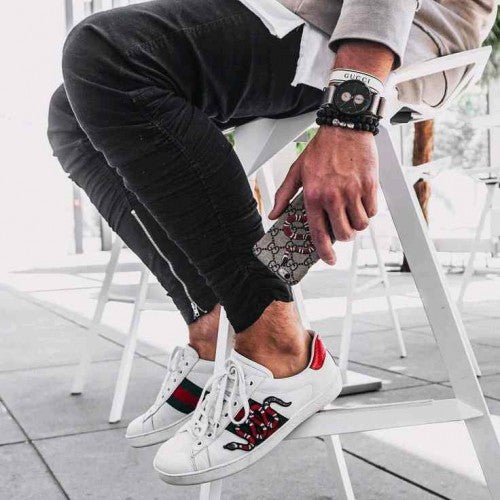 Guccii Aces Trainers Snake