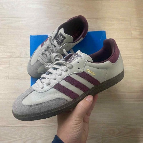 adidasss Samba OG Putty Grey Maroon