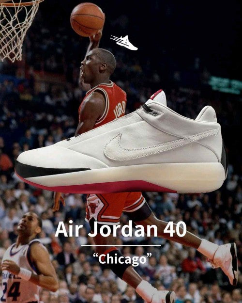Air Jordan 40 Chicago SAIL VARSITY RED