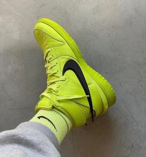 Nik_ee Dunk High x Ambush Flash Lime