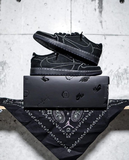 Travis Scott x AJ1 Low Black Phantom Semi UA Quality 415