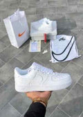 Nikee Airforce 1 White Pure Leather Ua Quality womens