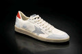Golden Goose Ball Star White Silver Red Vintage Sole Sneaker