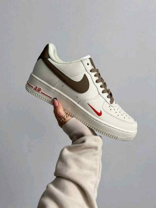 Nikee Airforce 1 Mini Red Swoosh Coffee Milk 5057