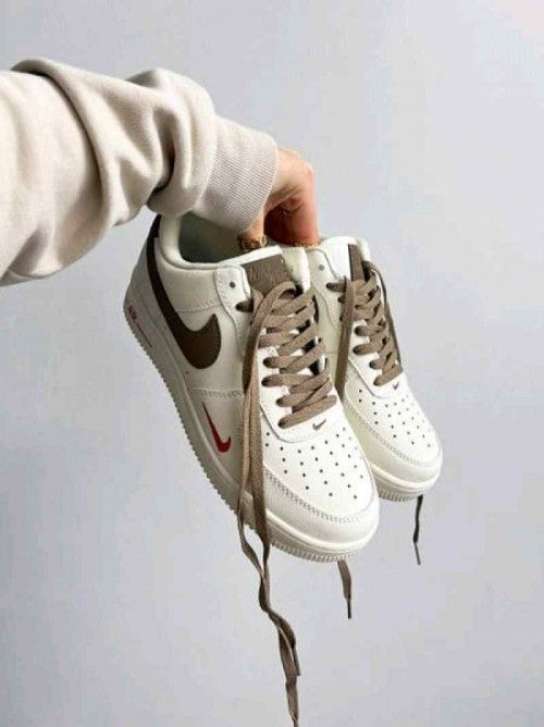 Nikee Airforce 1 Mini Red Swoosh Coffee Milk 5057
