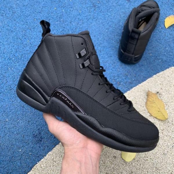 Nik.ee Air Jordan Retro 12 Winterized Triple Black 438