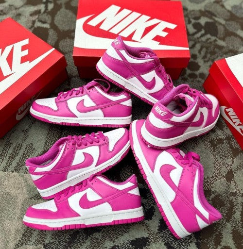 Nikee Sb Dunk Low Gs Active Fuchsia White Fix