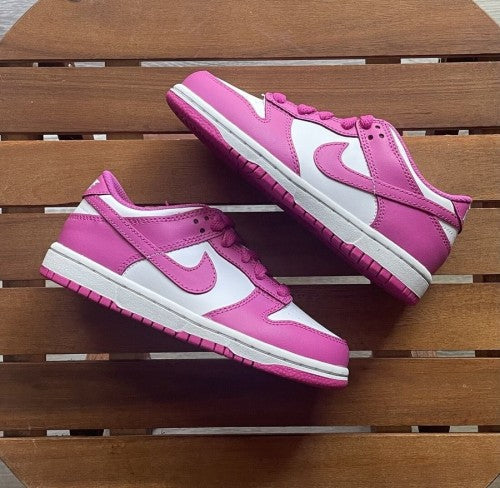 Nikee Sb Dunk Low Gs Active Fuchsia White Fix