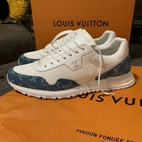 Louis Vuitton LV Runaway Monogram Denim White Blue Fix