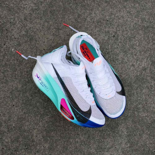 Nikee Zoom Alphafly 3 WhiteHyper Turquoise Concord Black