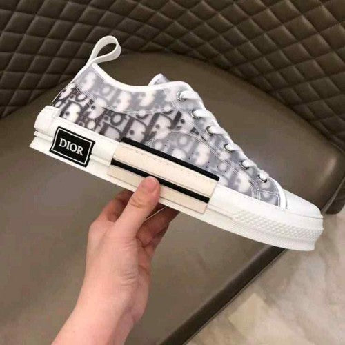 DIORR b23 oblique low top sneaker white black canvas