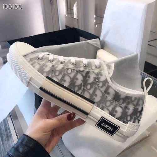 DIORR b23 oblique low top sneaker white black canvas