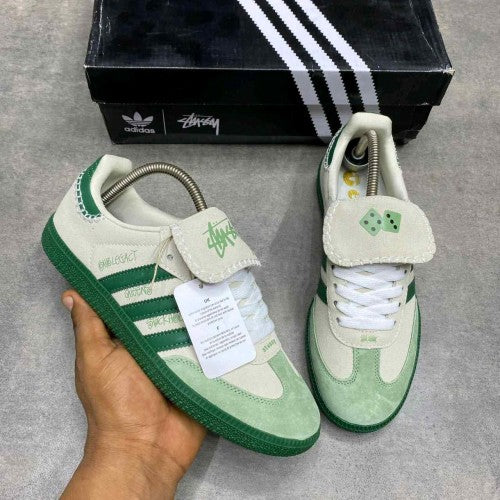 ADIDASS SAMBA X STUSSY WHITE_GREEN