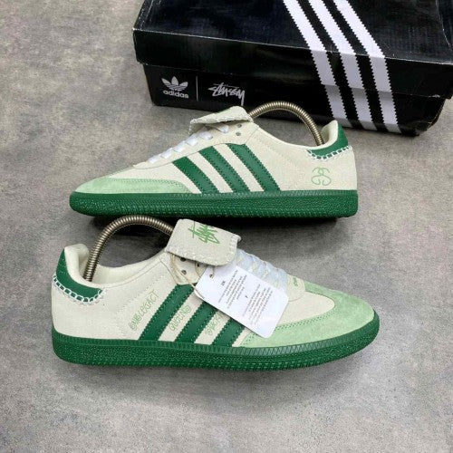 ADIDASS SAMBA X STUSSY WHITE_GREEN