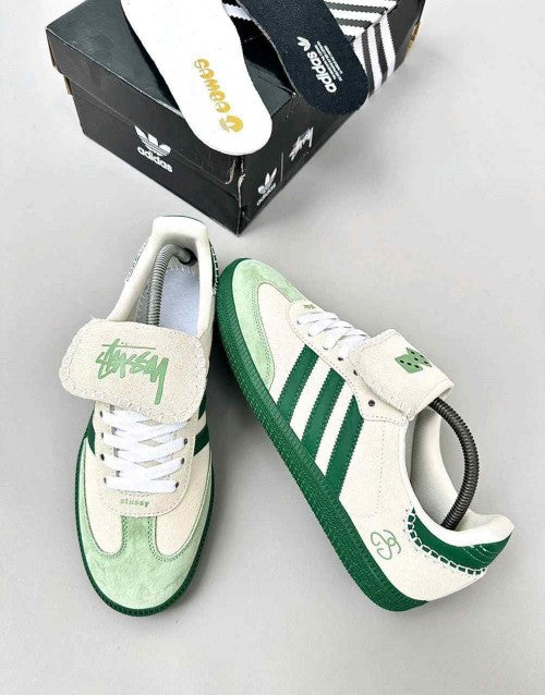 ADIDASS SAMBA X STUSSY WHITE_GREEN