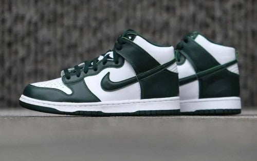 sb dunk high spartan green fix