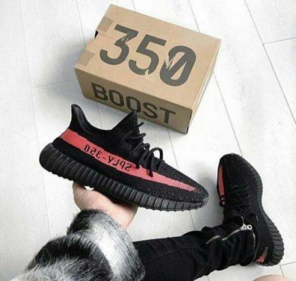 Adida_s Yeezy 350 v2 core black red semi ua with full kit Sale