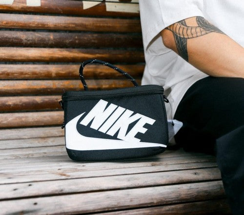 black white side bag