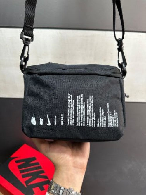 black white side bag