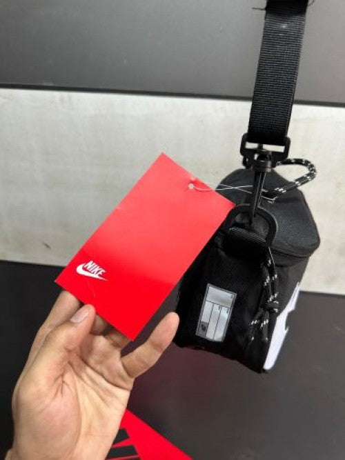 black white side bag