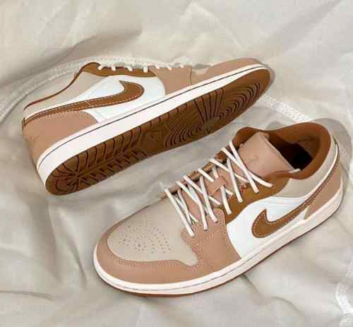 Nikee Air Jordan 1 Low SE Hemp Light British Tan Brown 208