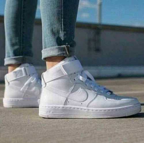 Nikee Airforce 1 Mid Leather White 5076