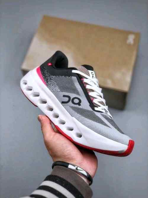 On Cloud Surfer Next White Black Red