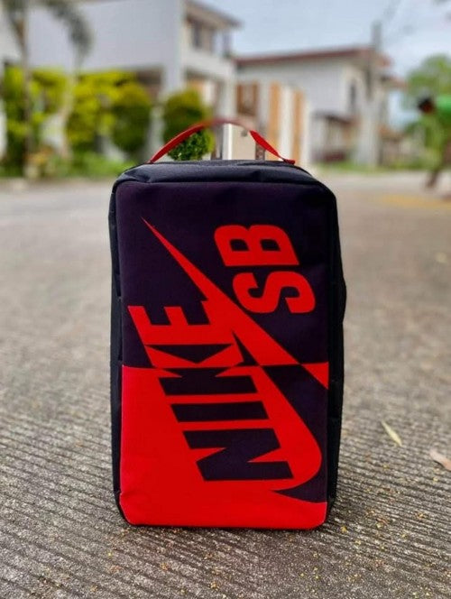 sb dunk red black shoes bag