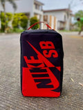 sb dunk red black shoes bag