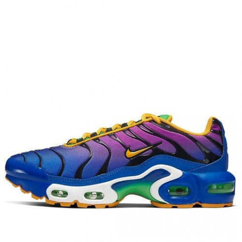Nikee airmax plus tn flamingo gold purple black gym running shoes trainers