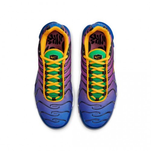 Nikee airmax plus tn flamingo gold purple black gym running shoes trainers