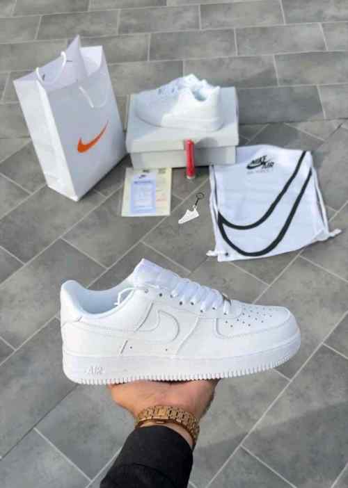 Nikee Airforce 1 White Pure Leather Ua Quality womens