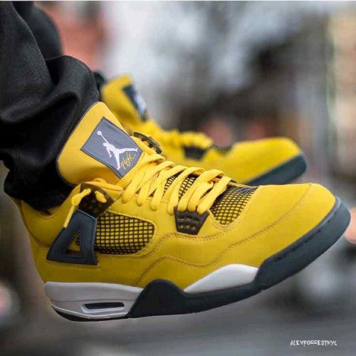 Air Jordan Retro 4 Lighting Yellow SEMI UA Sale