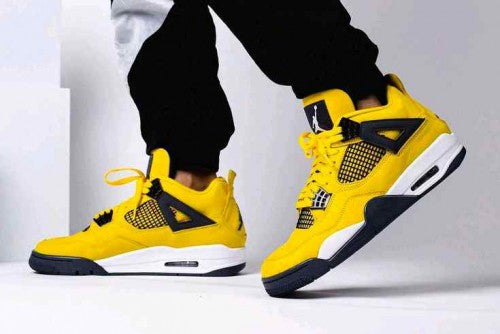 Air Jordan Retro 4 Lighting Yellow SEMI UA Sale