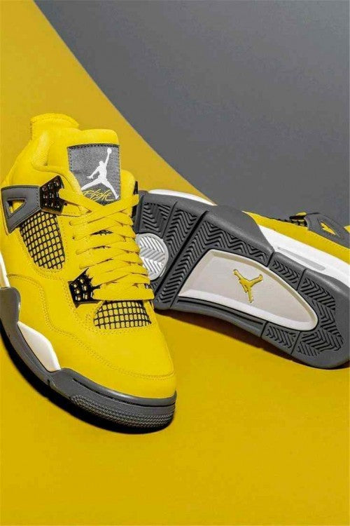 Air Jordan Retro 4 Lighting Yellow SEMI UA Sale
