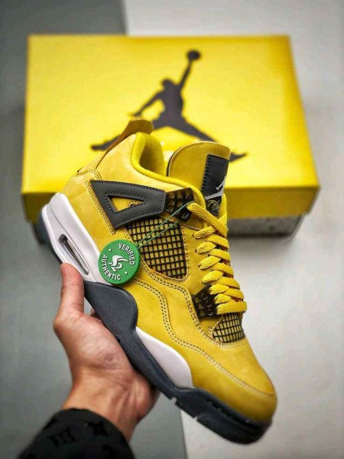 Air Jordan Retro 4 Lighting Yellow SEMI UA Sale
