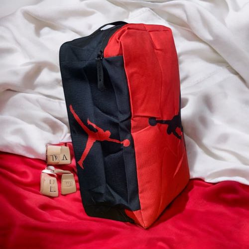 Jordan Black Red Shoes Bag
