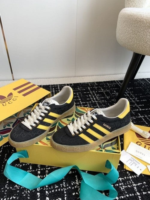 adidass x .Gucci Gazelle Black Yellow fix