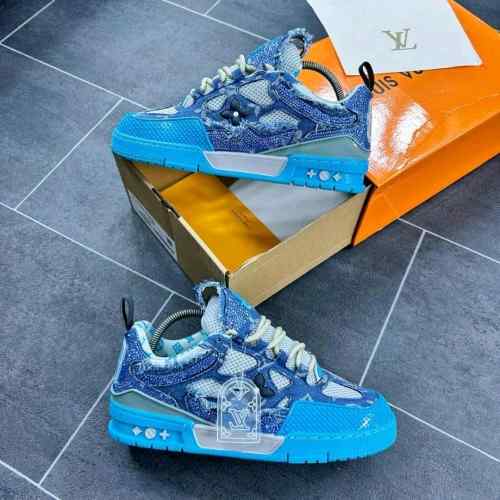 louiss VuittonSkate Trainer Blue Monogra ( fix)