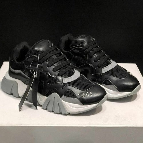 VERSACE SQUALO BLACK SNEAKER Fixed