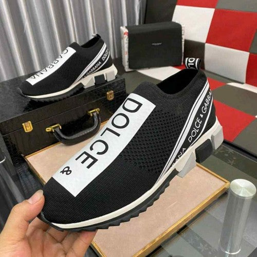 Dolcee & Gabbanaa Black White Slip on Sorrennto