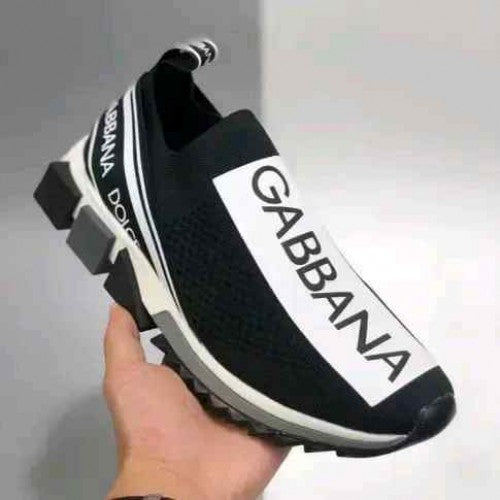 Dolcee & Gabbanaa Black White Slip on Sorrennto