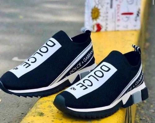 Dolcee & Gabbanaa Black White Slip on Sorrennto