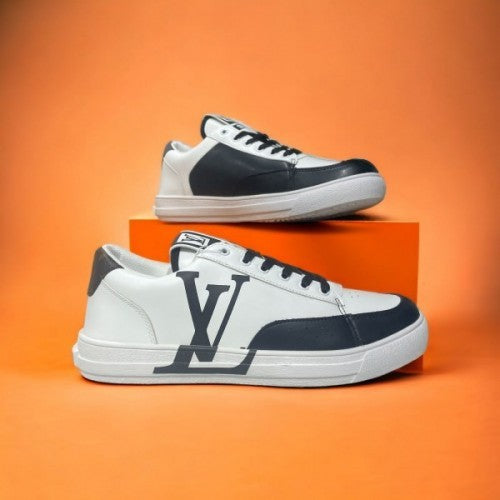 Louis Vuitton LV White Black Logo fix