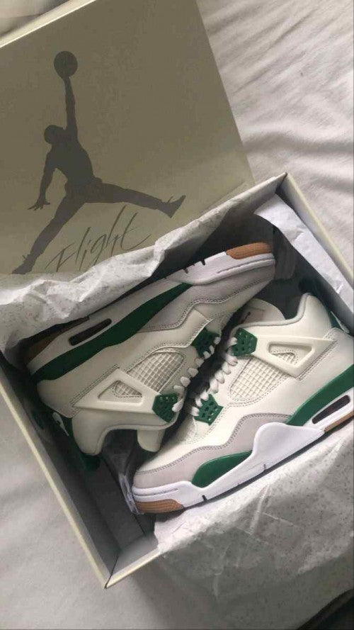 Nik_e Air Jordan Retro 4 Pine Green Semi Ua Quality 230